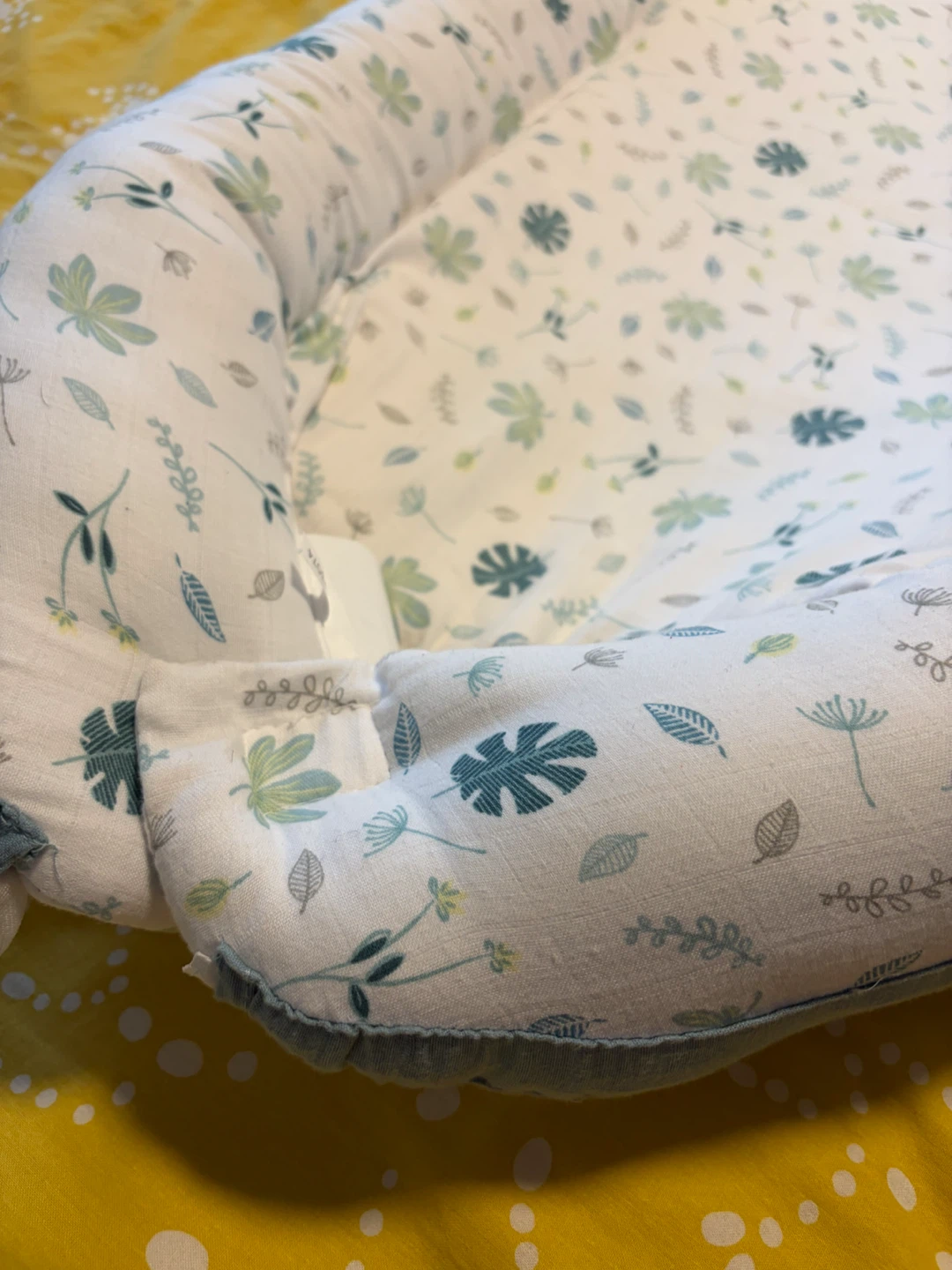 Baby Sleep Nest or Lounger with Botanical Print - photo 2