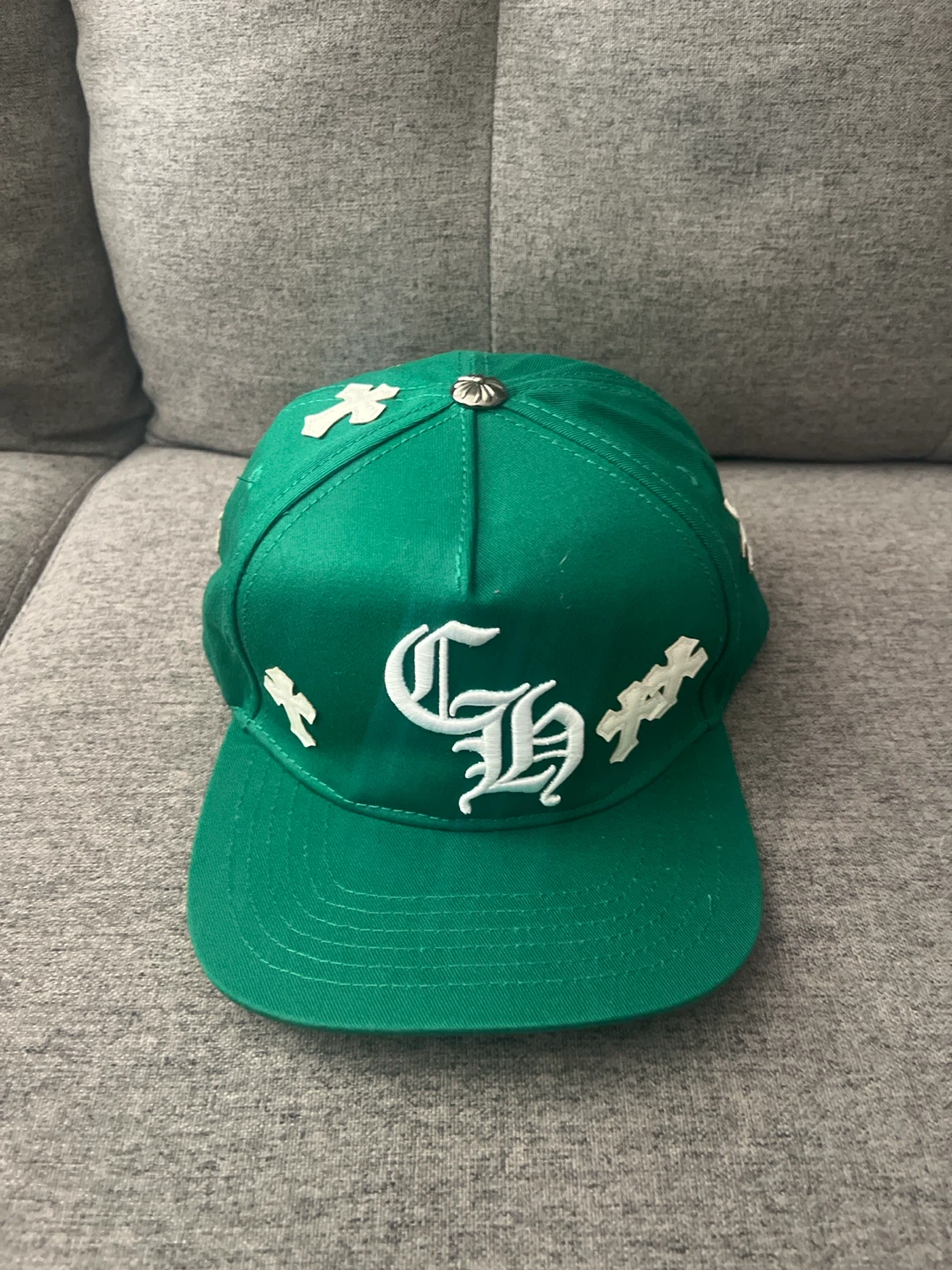 Chrome Hearts Green Snapback Hat