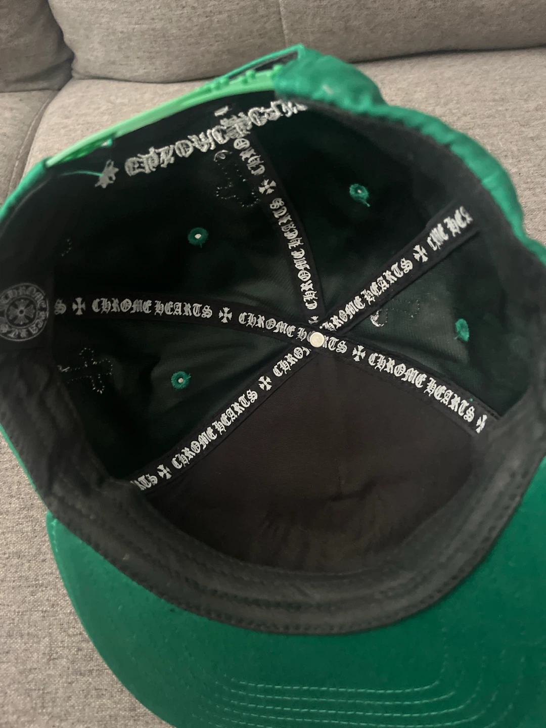 Chrome Hearts Green Snapback Hat - photo 3