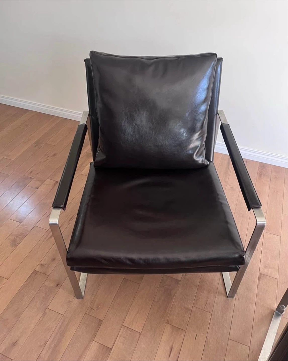 Genuine Mid-century Modern leather arm chairs (2) - photo 4