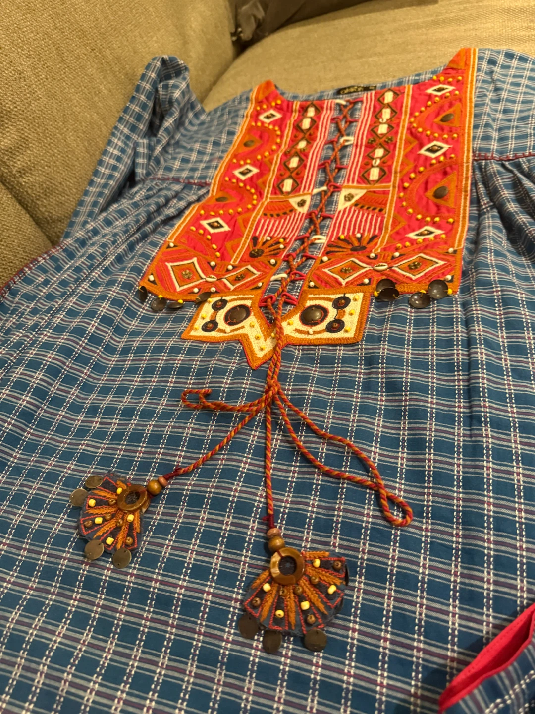Almirah Embroidered Kurti - Medium