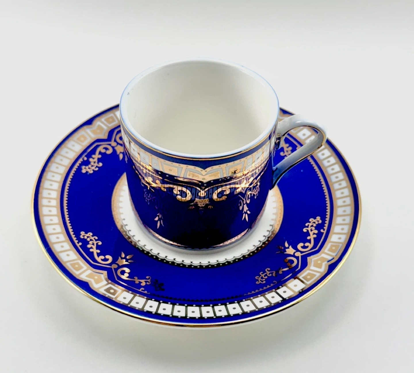 Titanic replica cobalt blue pattern demitasse - photo 2