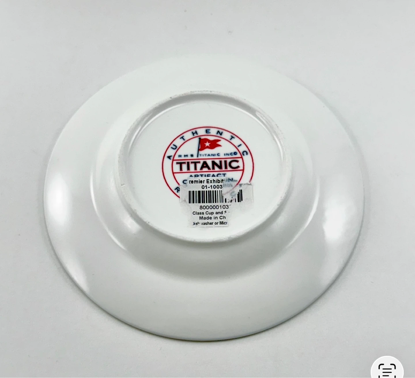 Titanic replica cobalt blue pattern demitasse - photo 4