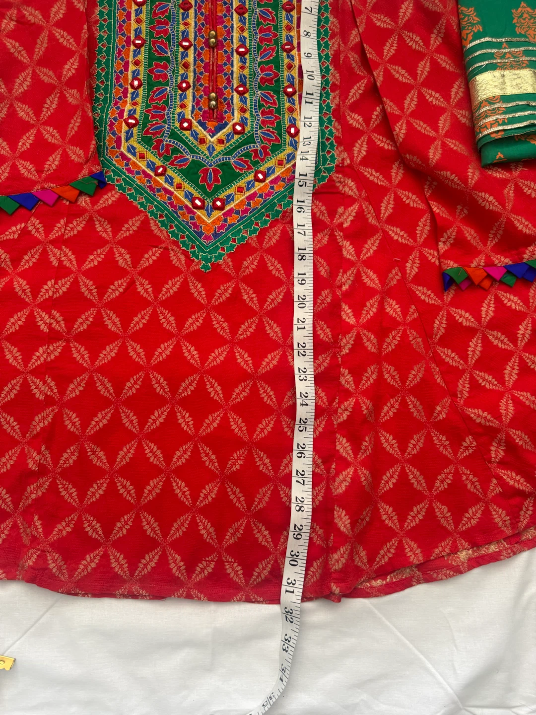 Embroidered Kurti with  Dupatta - photo 5
