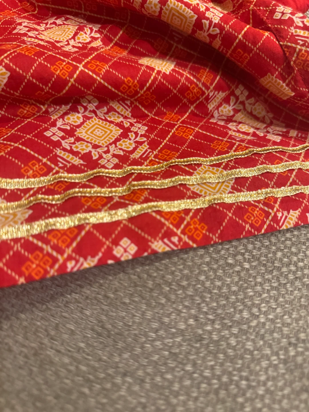 Satrangi Red Kurta - photo 4