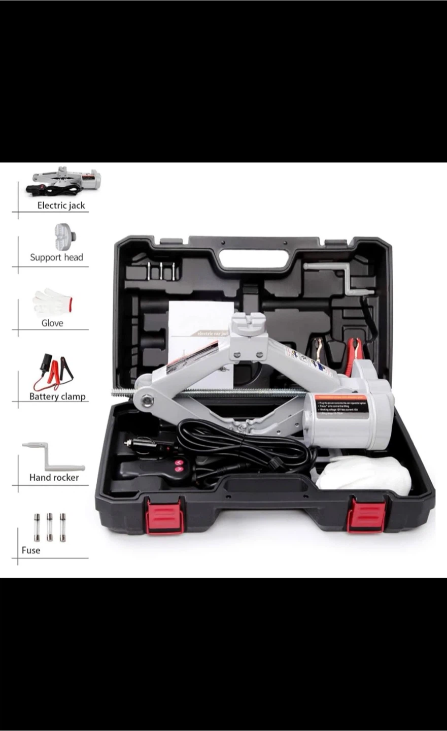 2T 12V Electric Car Jack Kit with Case