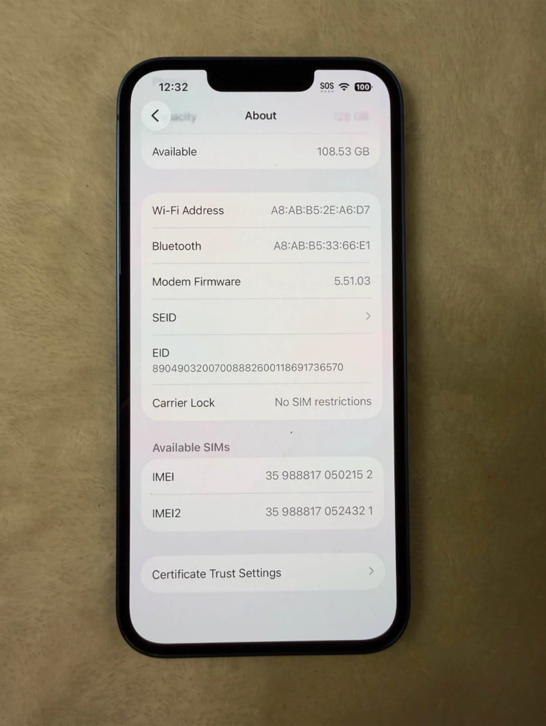 Apple iPhone 14 - 126Gb / Unlocked /  100% Battery Health - photo 3