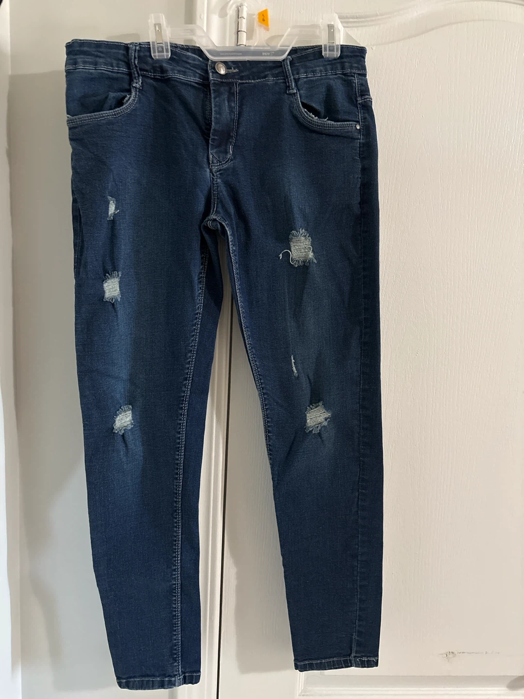 Blue Ripped Denim Jeans