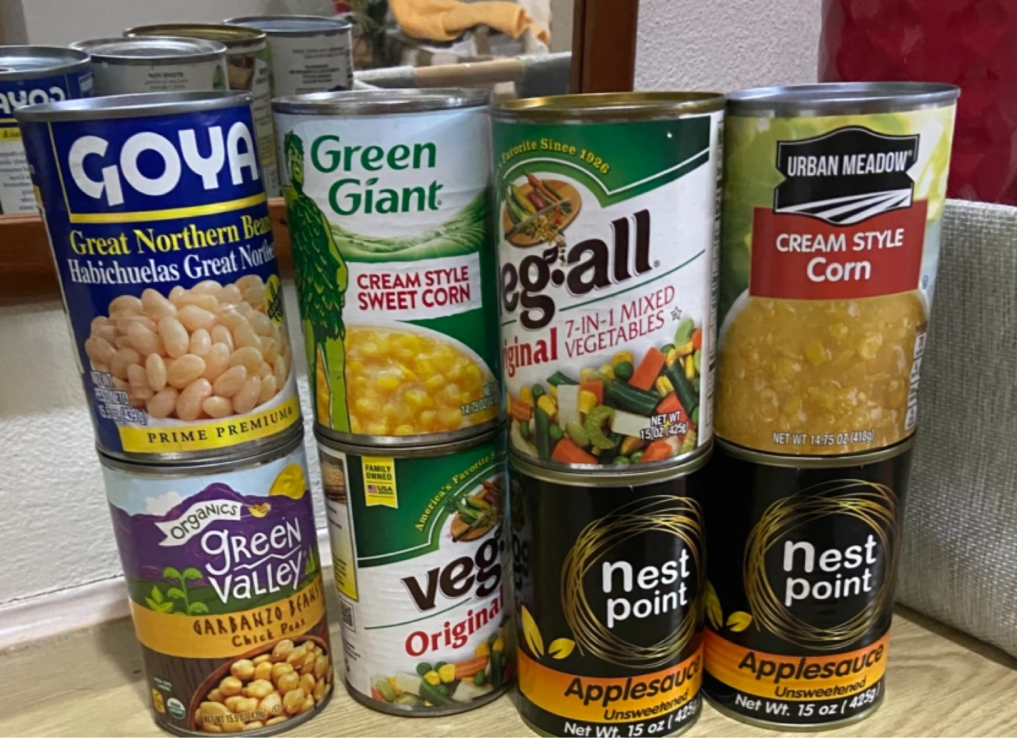 8  cans for 10