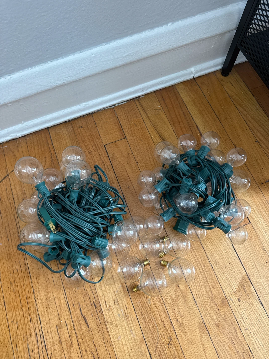 25 Transparent Globes Light Set