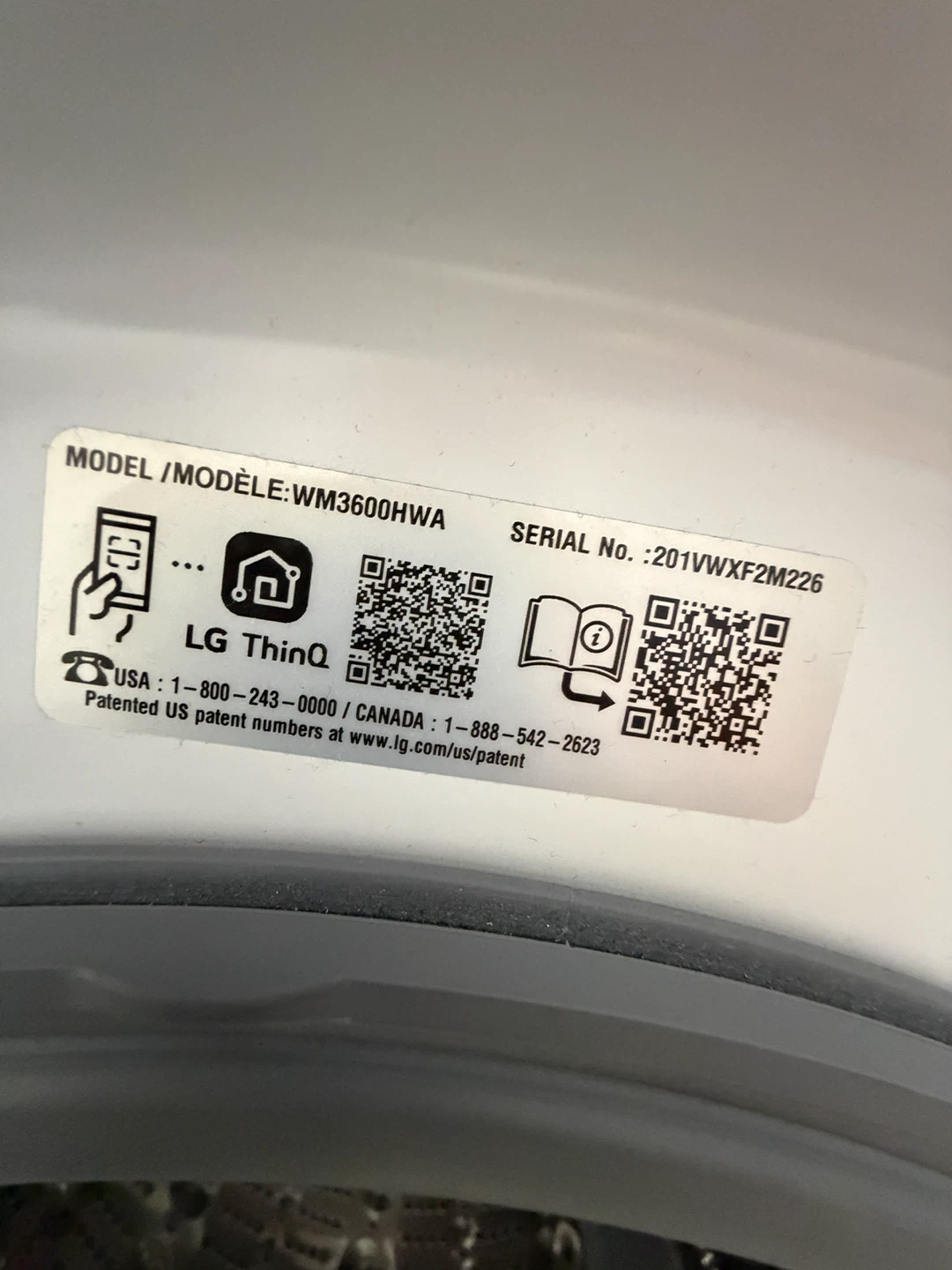 LG ThinQ Front-Load Washer & Dryer Set in excellent condition. - photo 2
