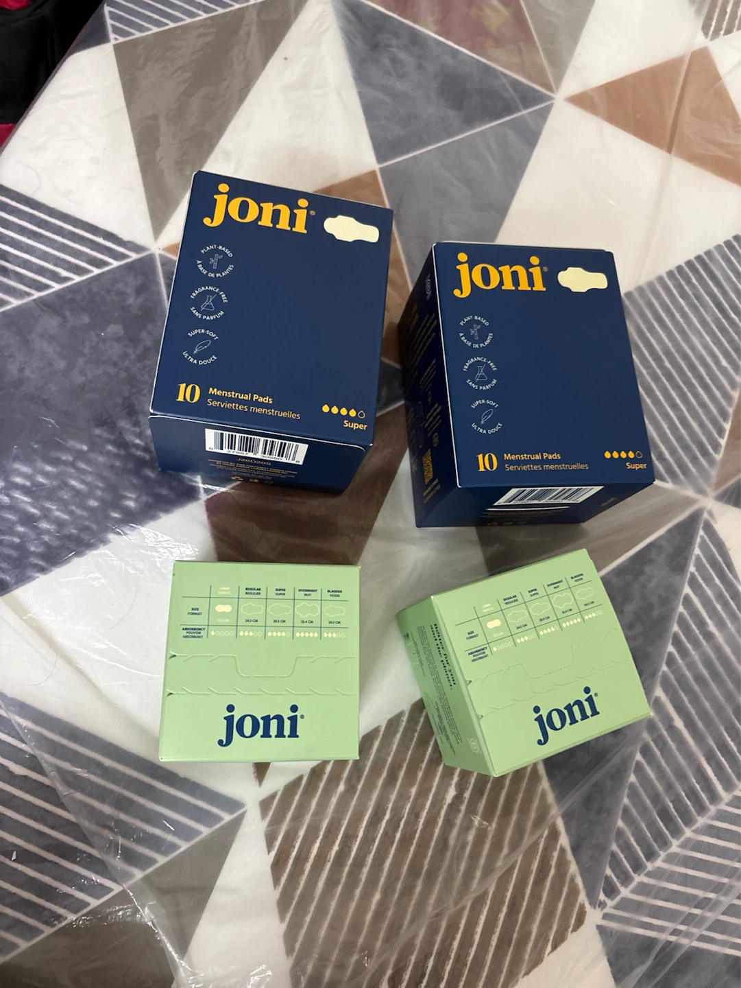 4x Joni Menstrual Pads - Super Absorbency
