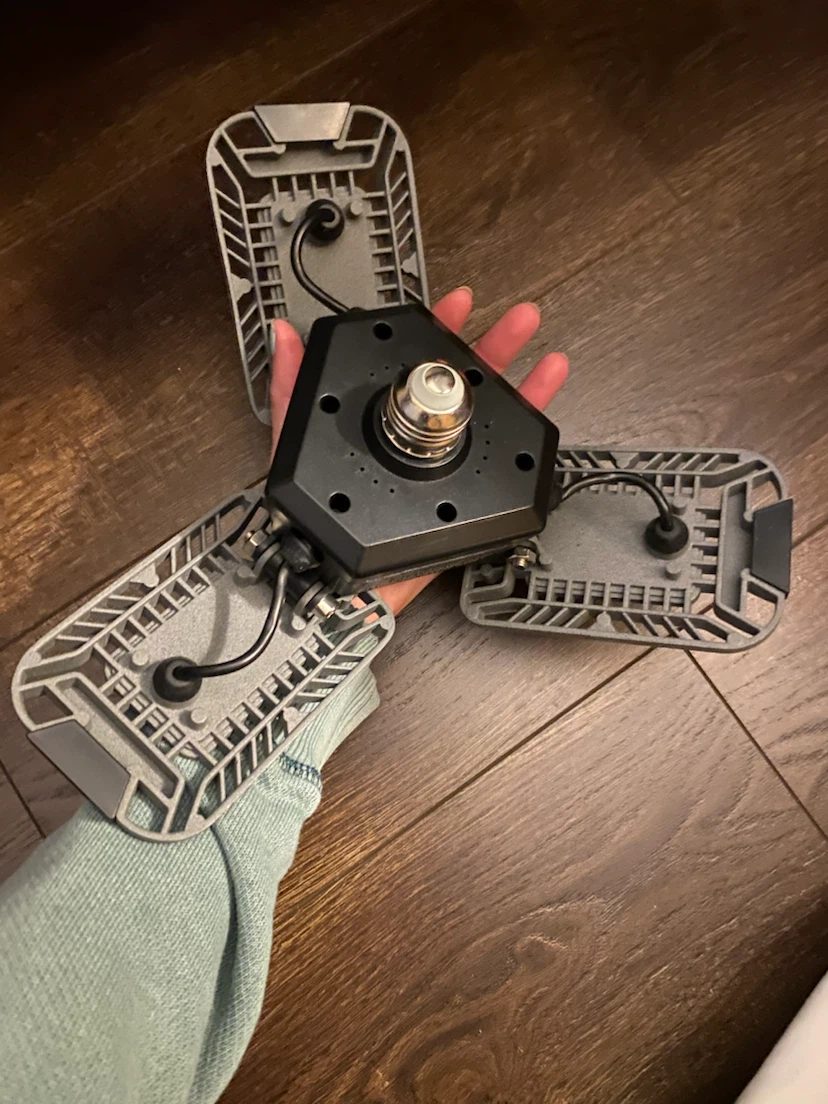 Bell Howell Tri-Panel LED Garage Light - photo 2