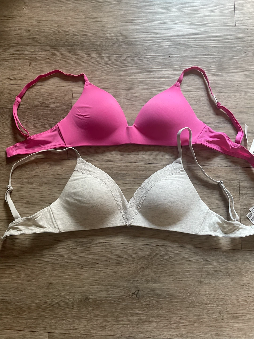 Pink and Grey Bras - 2 Pack brand new