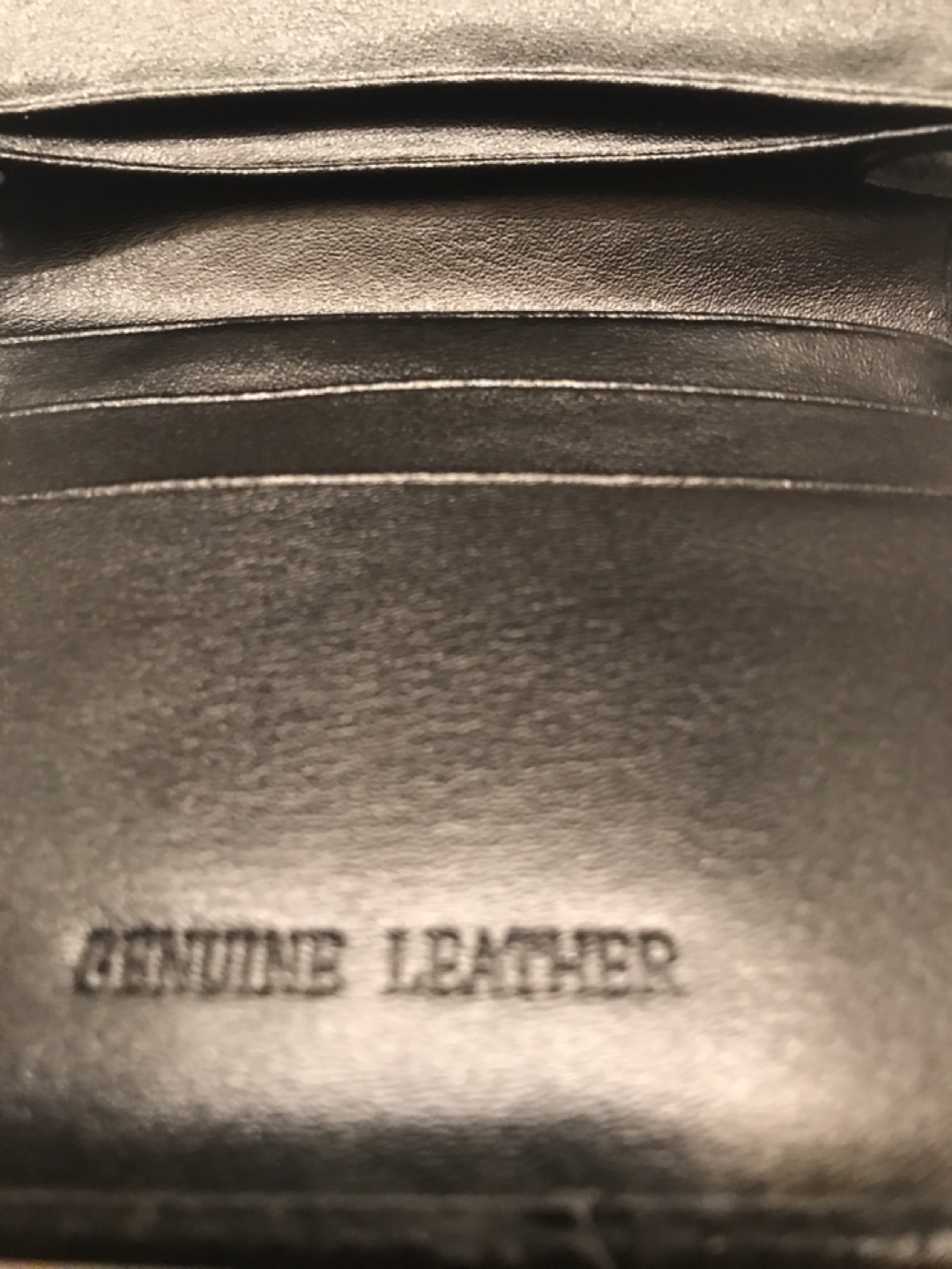 Black Genuine Leather Bifold Wallet - photo 3