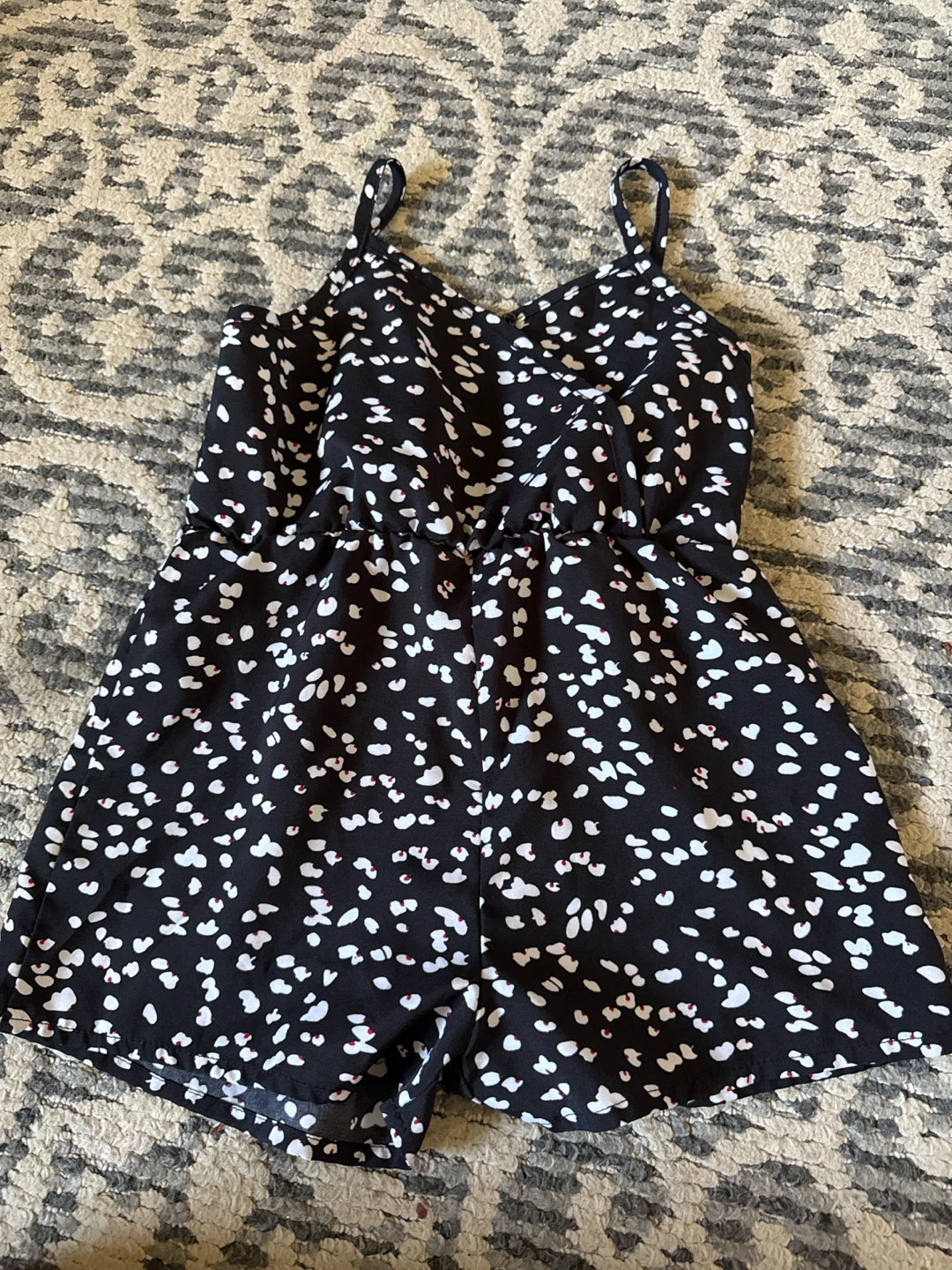 Black and White Print Romper size 3 year