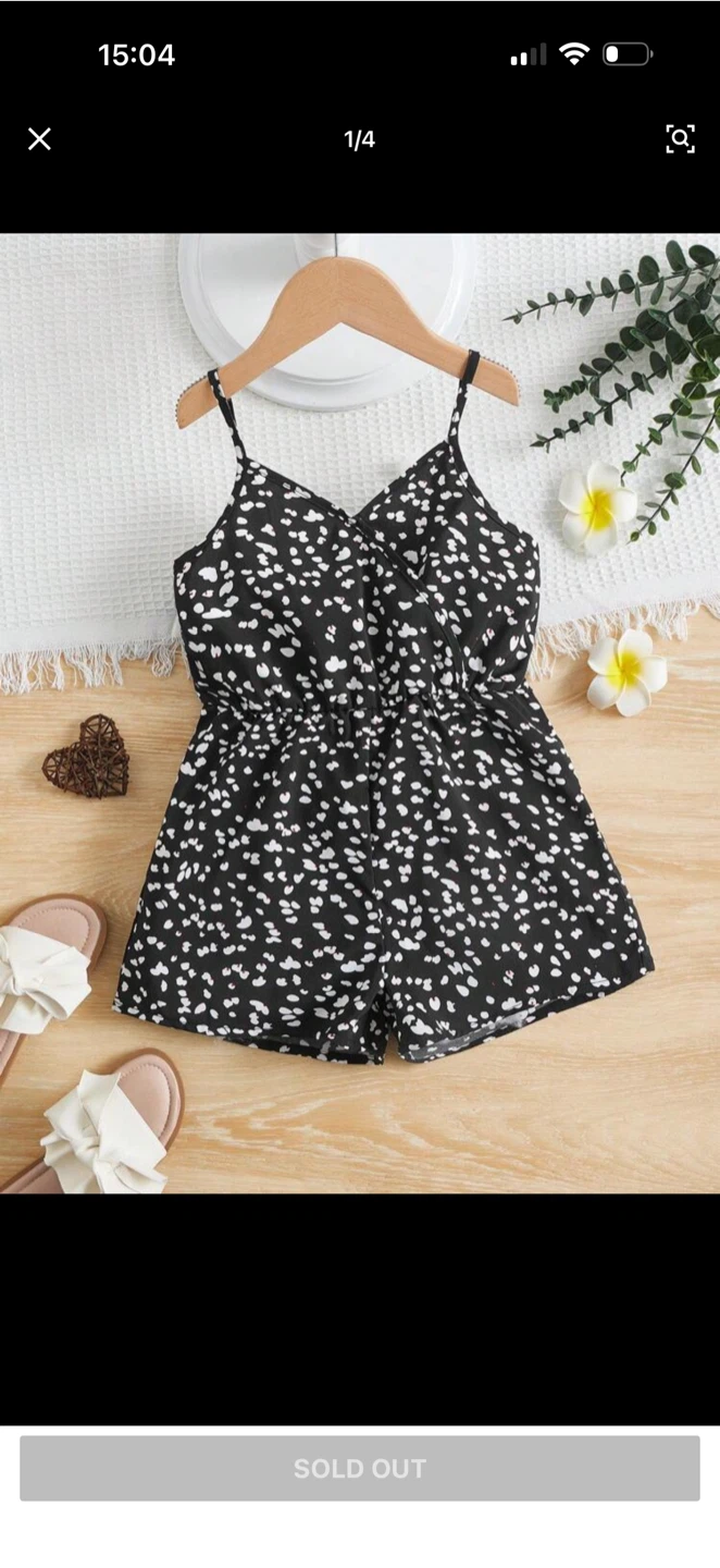 Black and White Print Romper size 3 year - photo 2