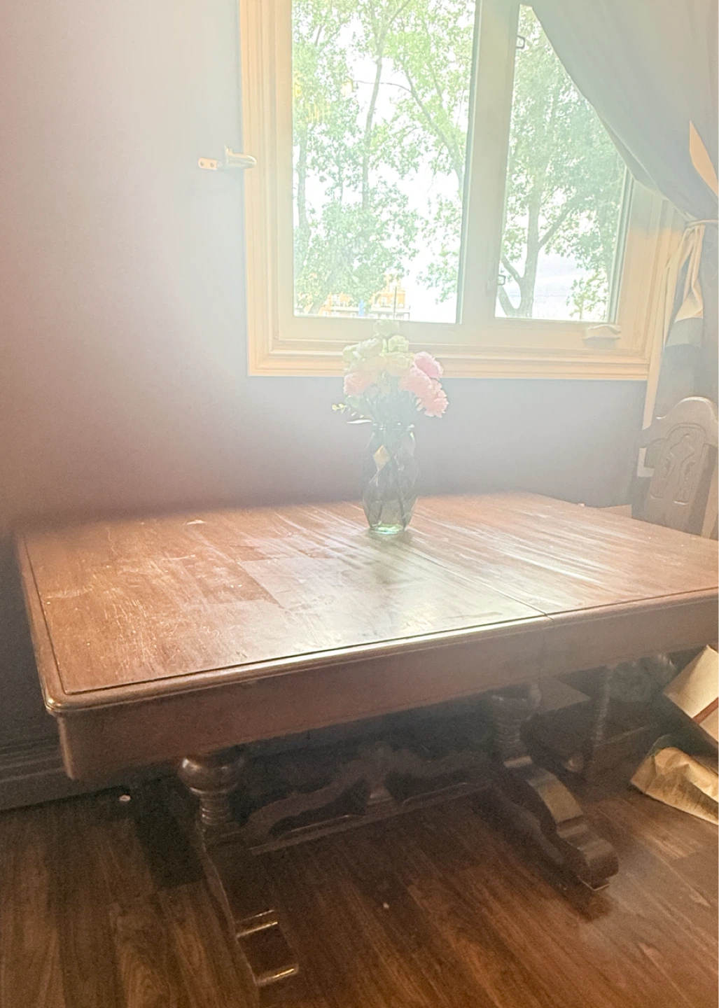 Wooden Dining Table with 6 Chairs - photo 2