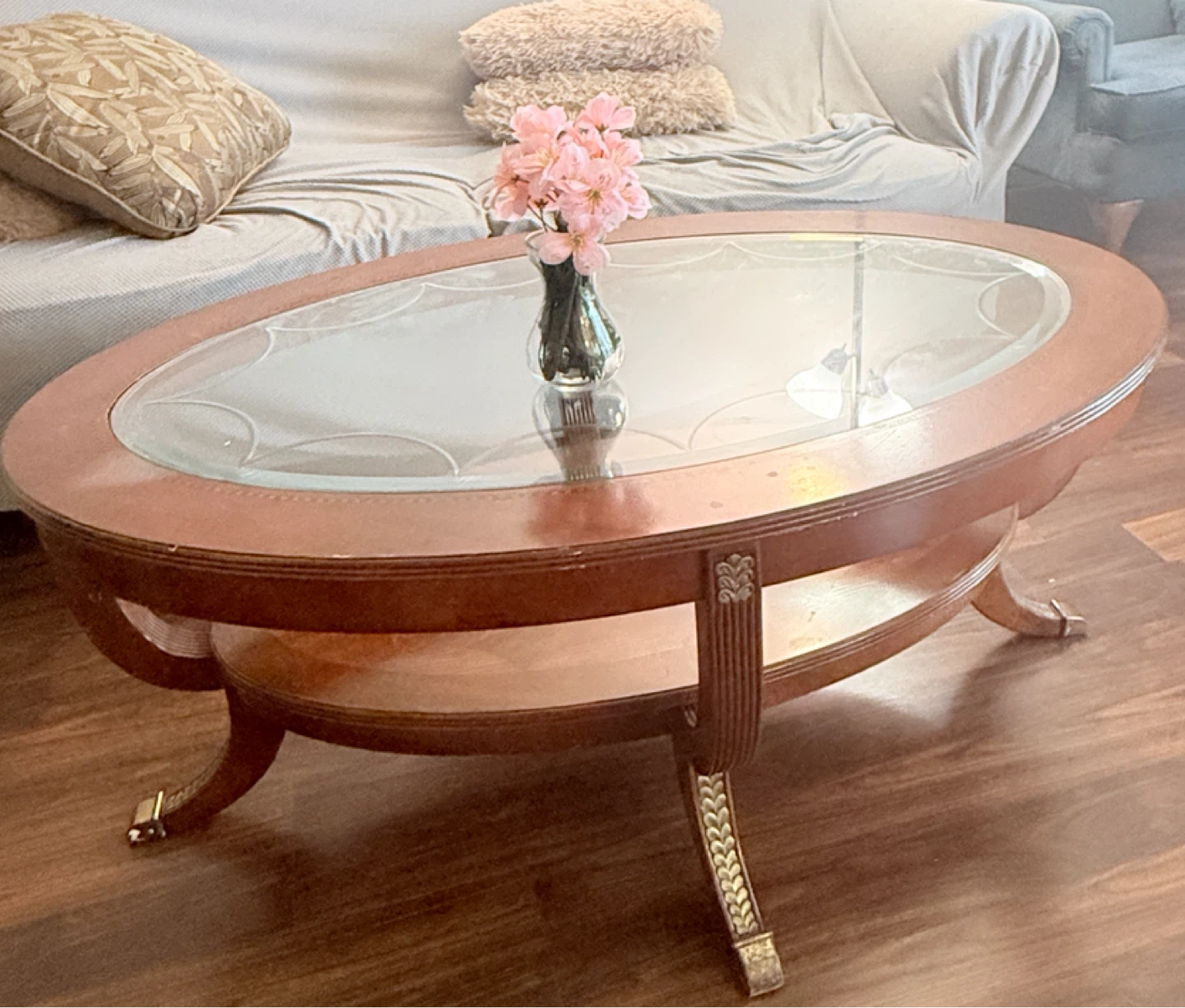 Oval Wood Coffee Table
