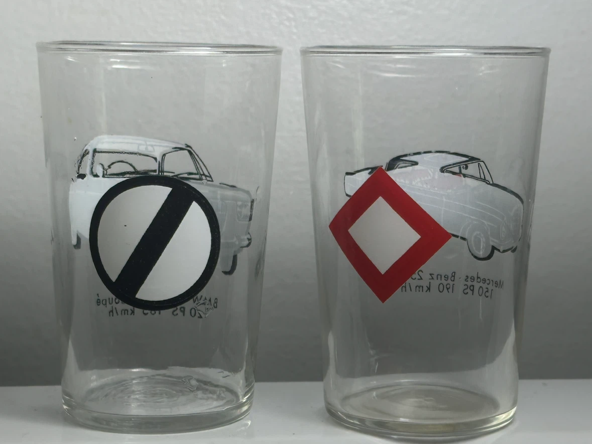 Vintage BMW Coupe Mercedes Benz Glasses - photo 4