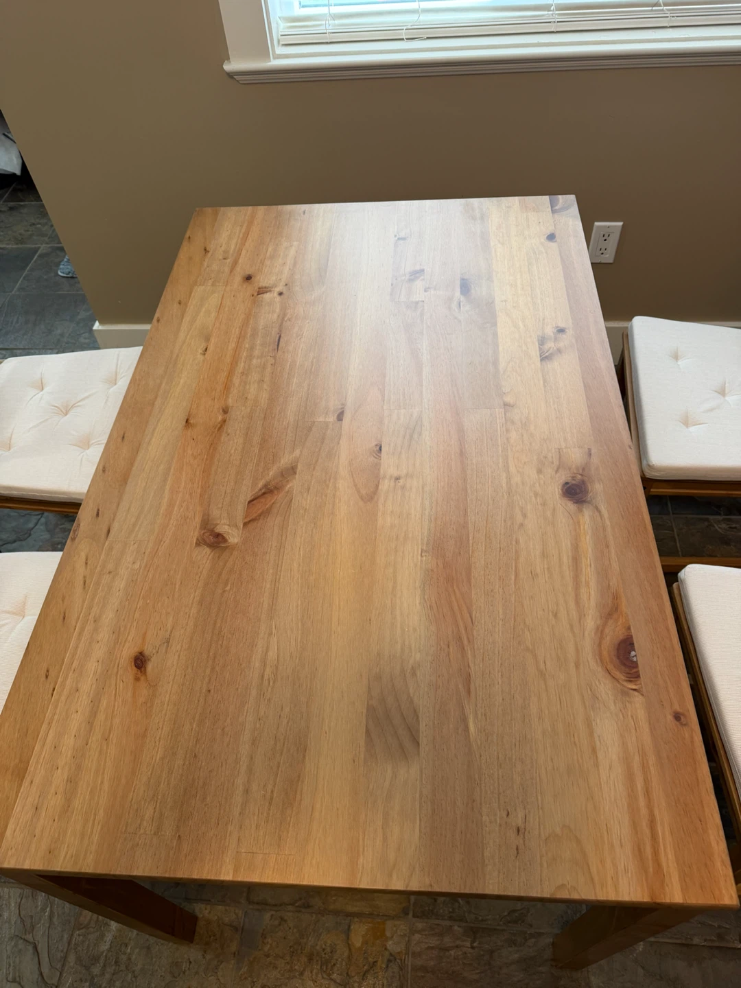 Wooden Dining Table with 4 Chairs - photo 2