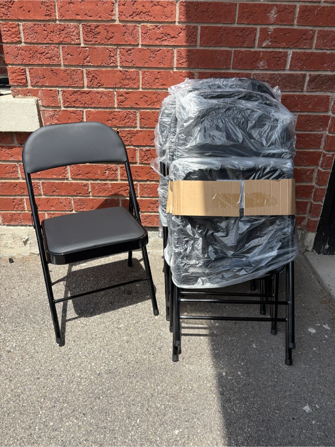 Folding chairs (new) - have 10