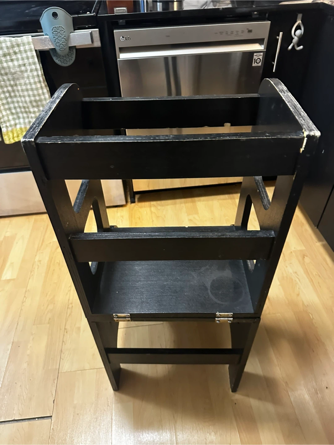 Black Wooden Learning Tower - photo 3