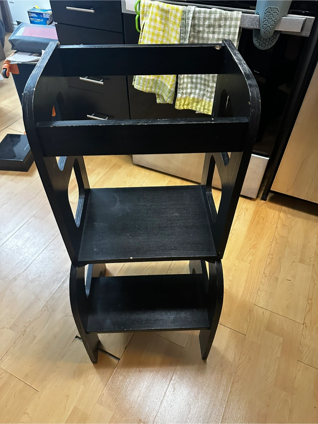 Black Wooden Learning Tower