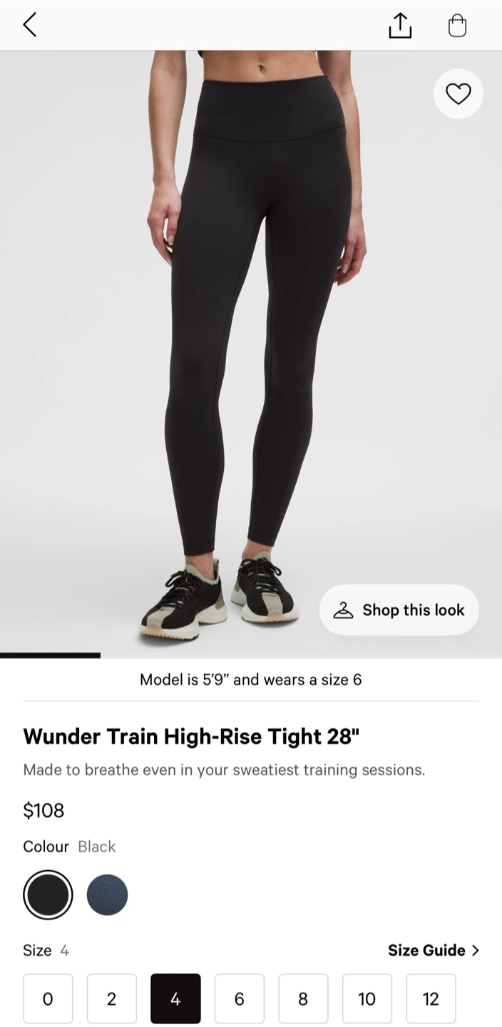 Lululemon Wunder Train High-Rise Tight 28" - new Size 4 - photo 5