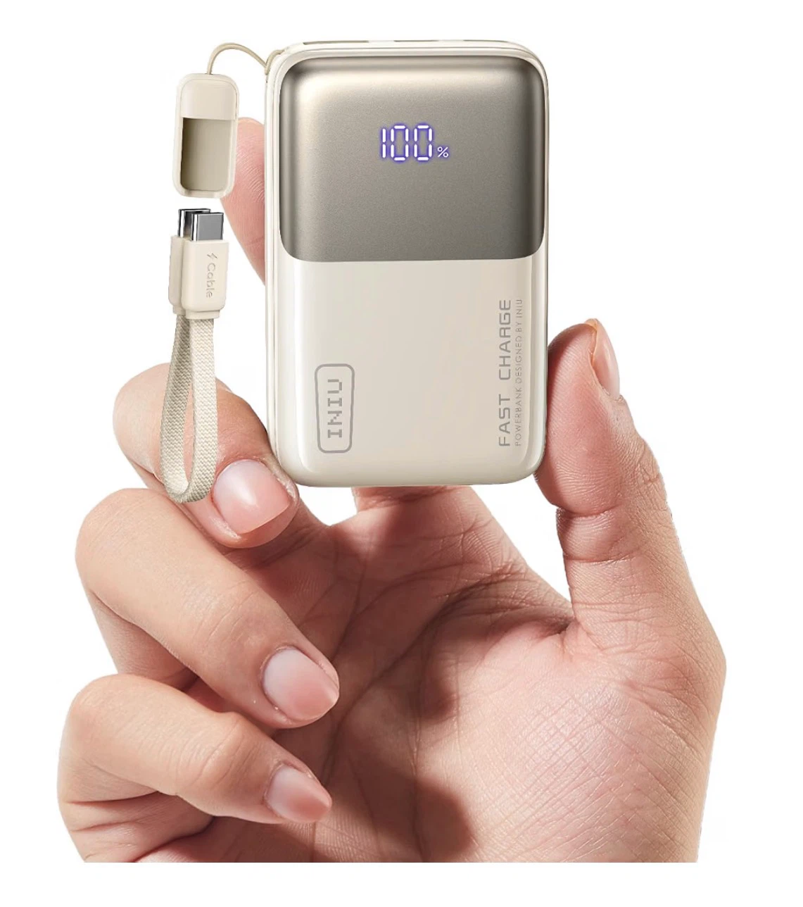INIU 10000mAh 45W Power Bank (Black or White)