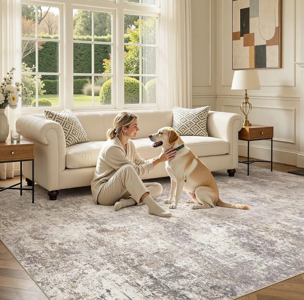 Distressed Area Rug - photo 4