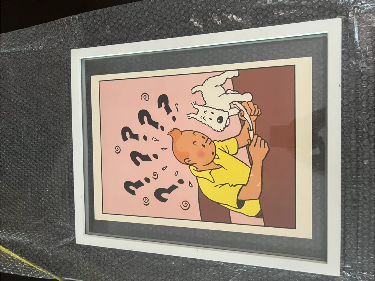Framed Tintin Comic Art Print