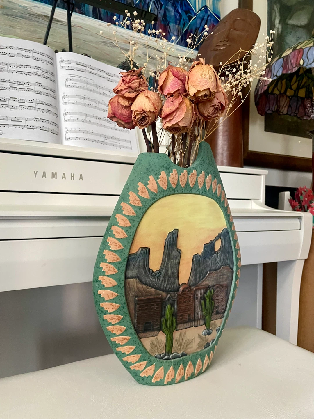 Southwestern Art Vase - photo 2