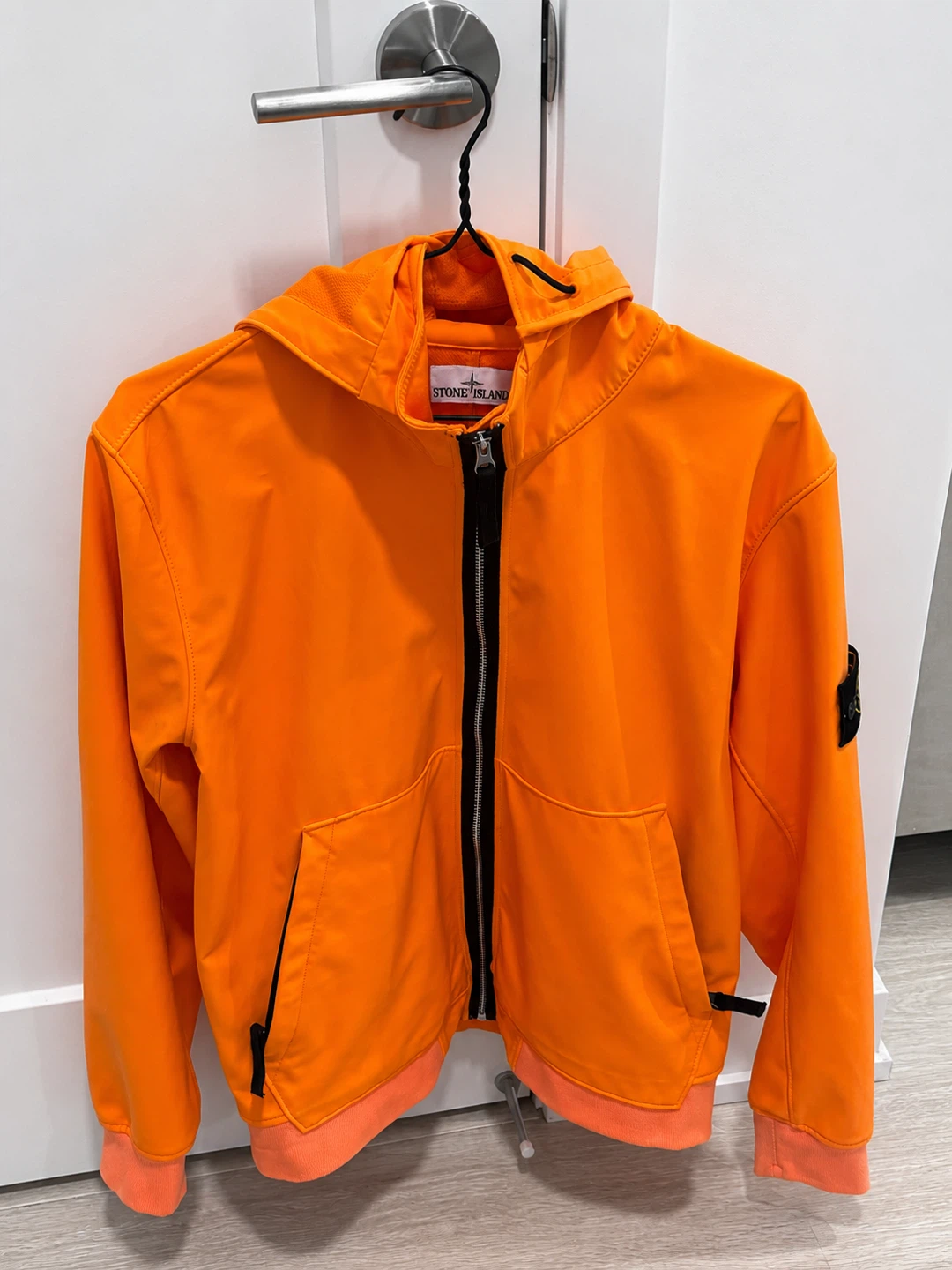 Stone Island Orange Hooded Jacket