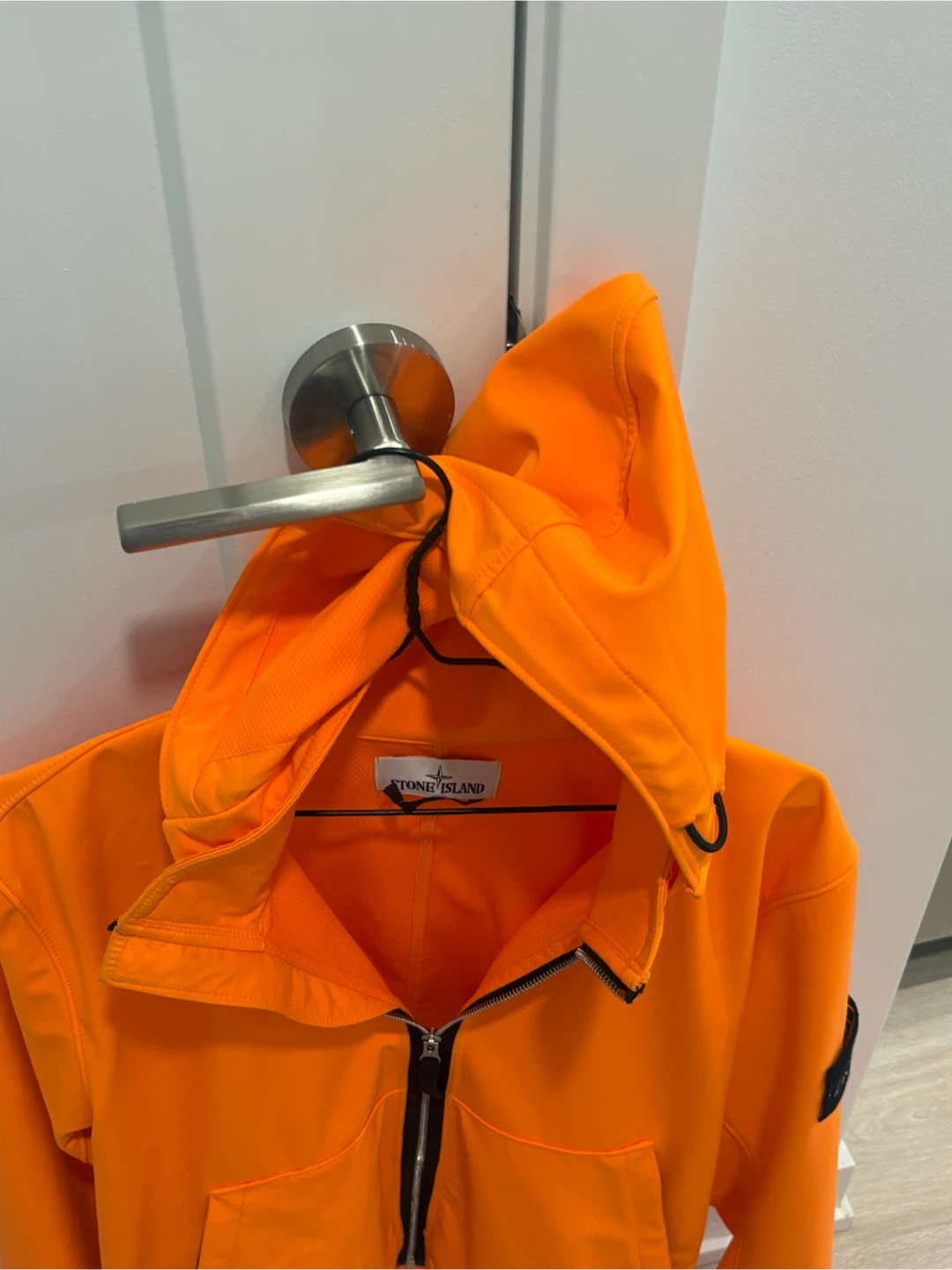 Stone Island Orange Hooded Jacket - photo 4