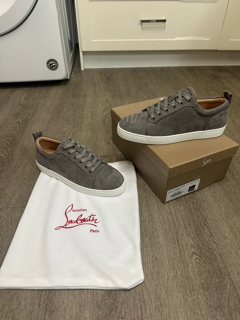 Christian Louboutin Louis Flat Leopard Veau Velours Sneakers - photo 2