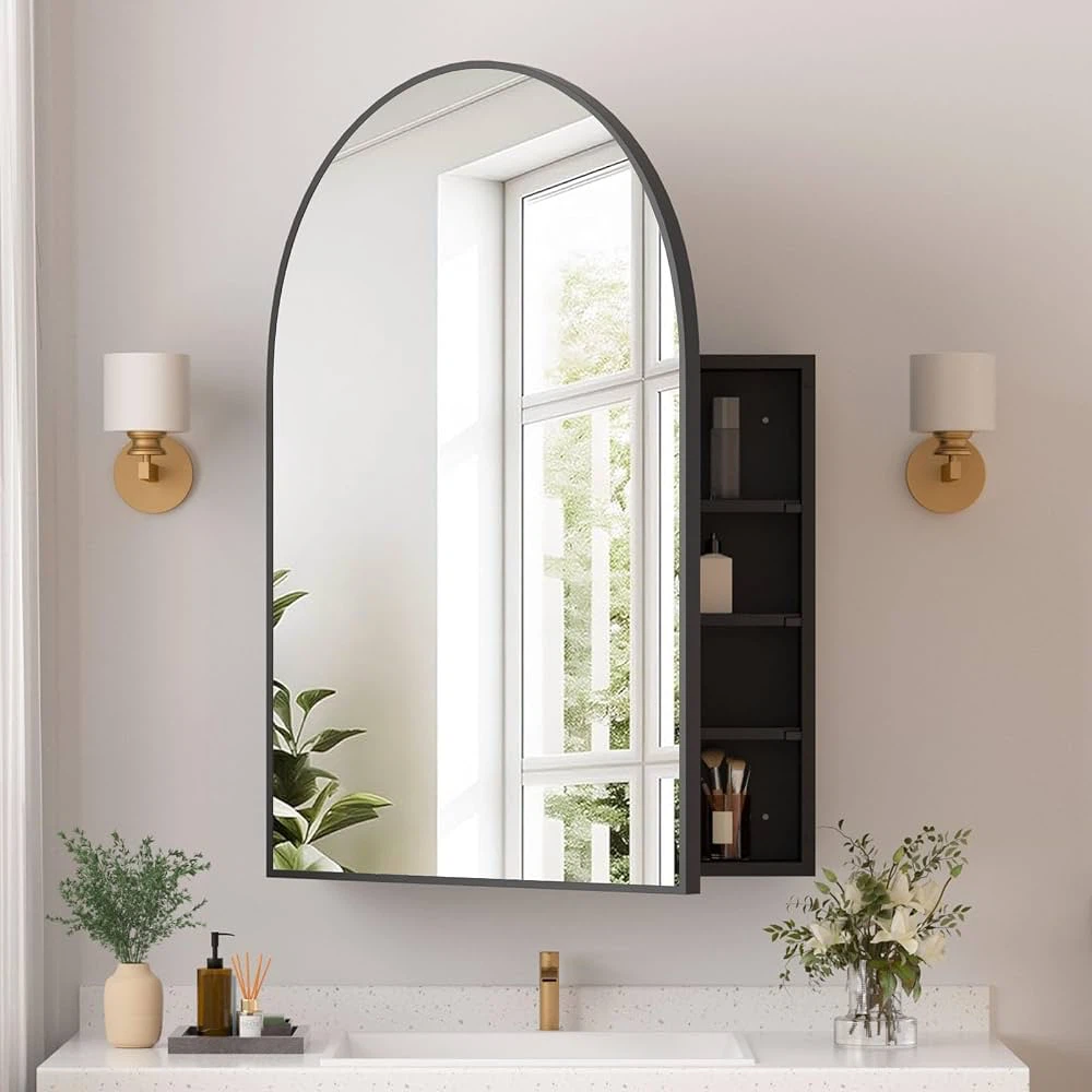 Arched Mirror Wall cabinet