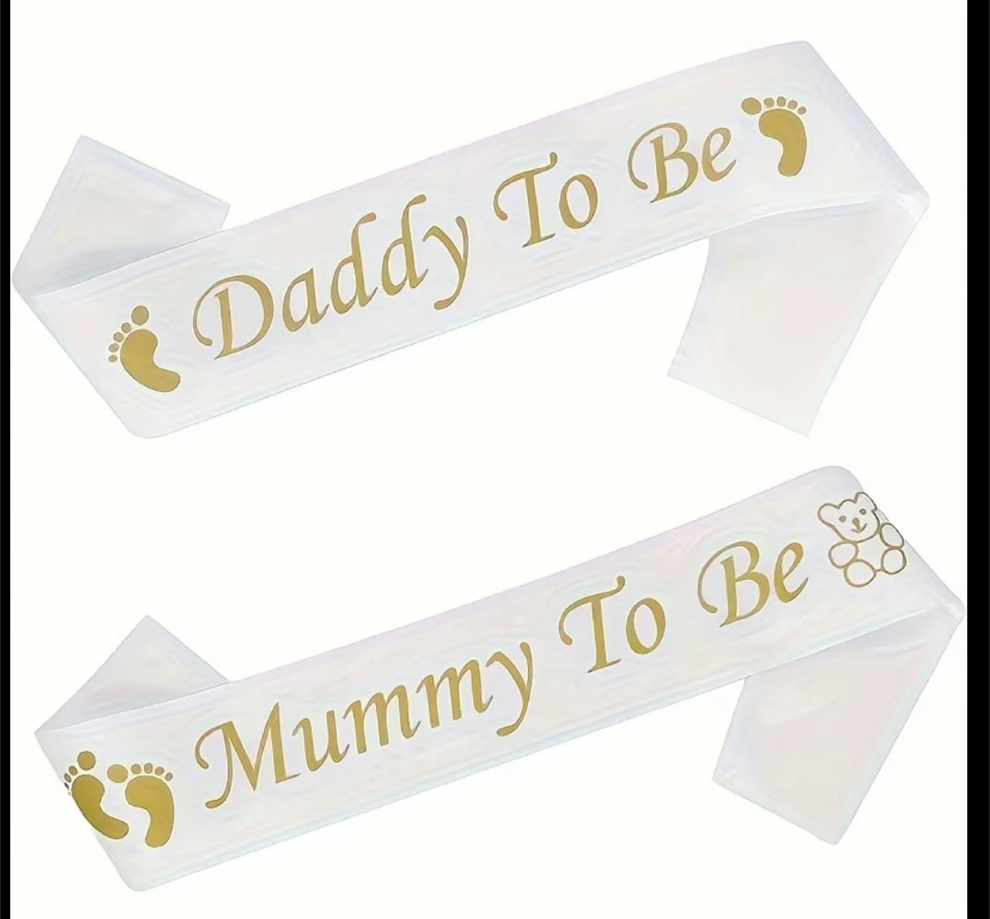 Mummy to Be & Daddy to Be Sashes