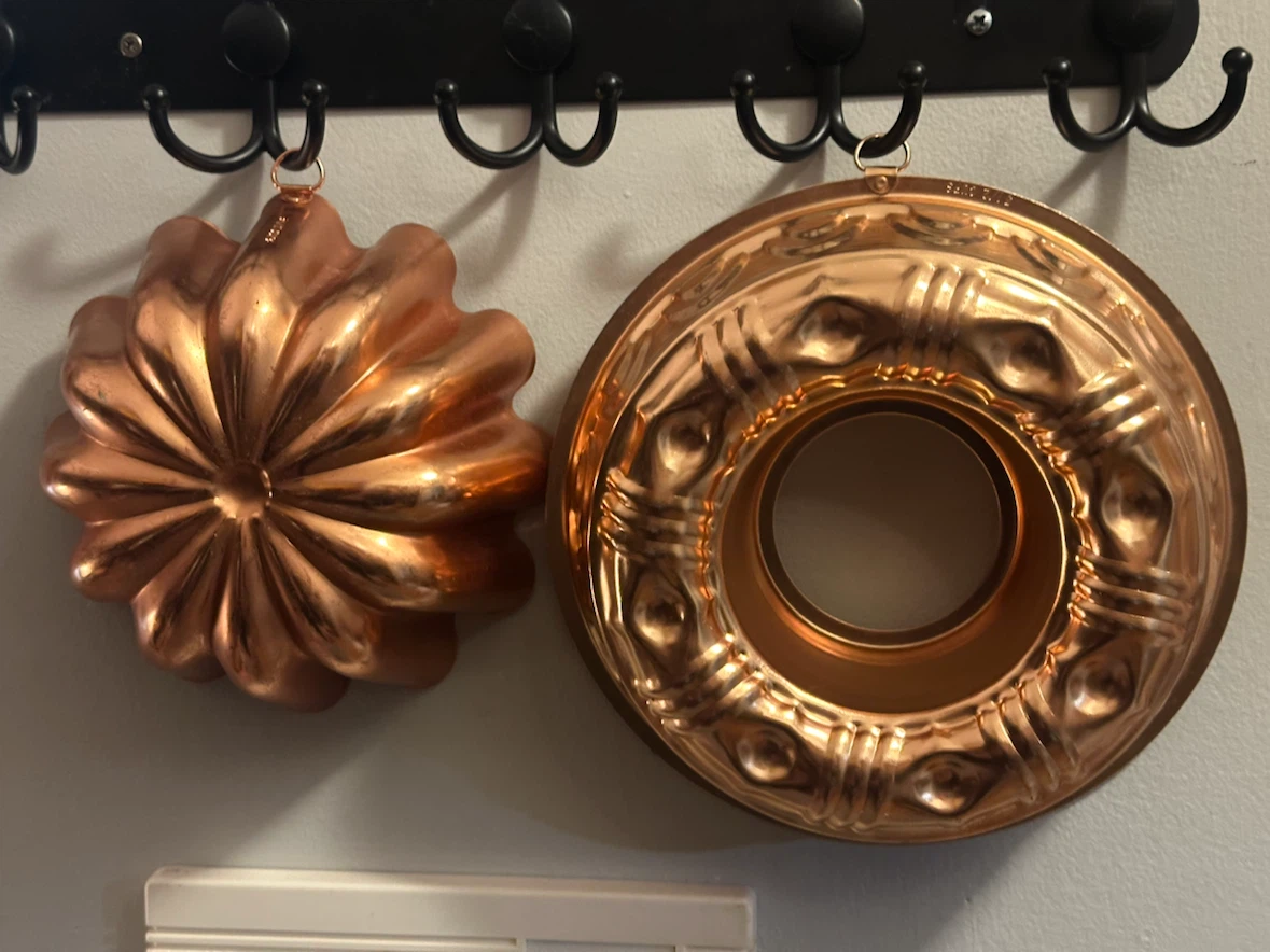 Copper jelly molds