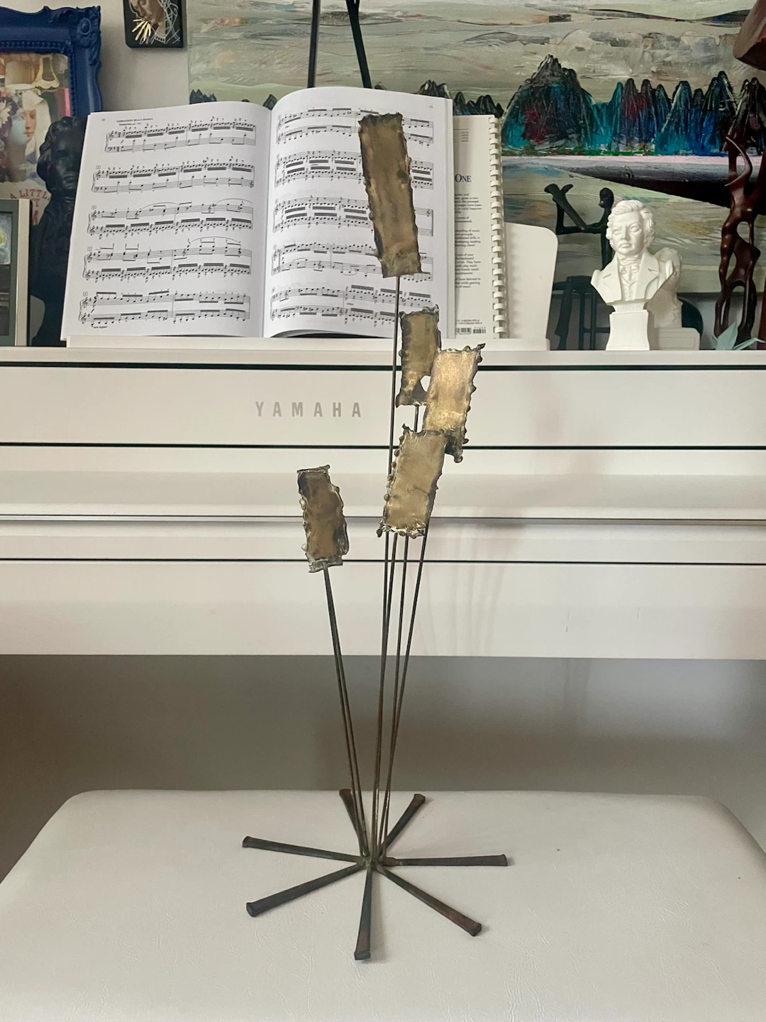 MCM Curtis Jere Brutalist Brass Kinetic Sculpture
