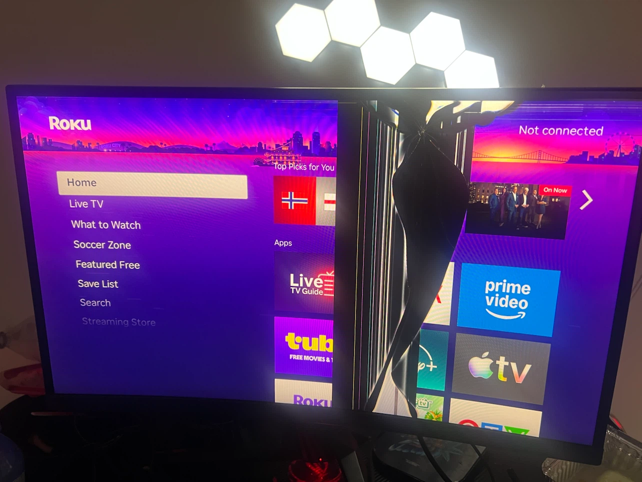 ASUS ROG Gaming Monitor 144 hz - Damaged Screen / PICKUPONLY
