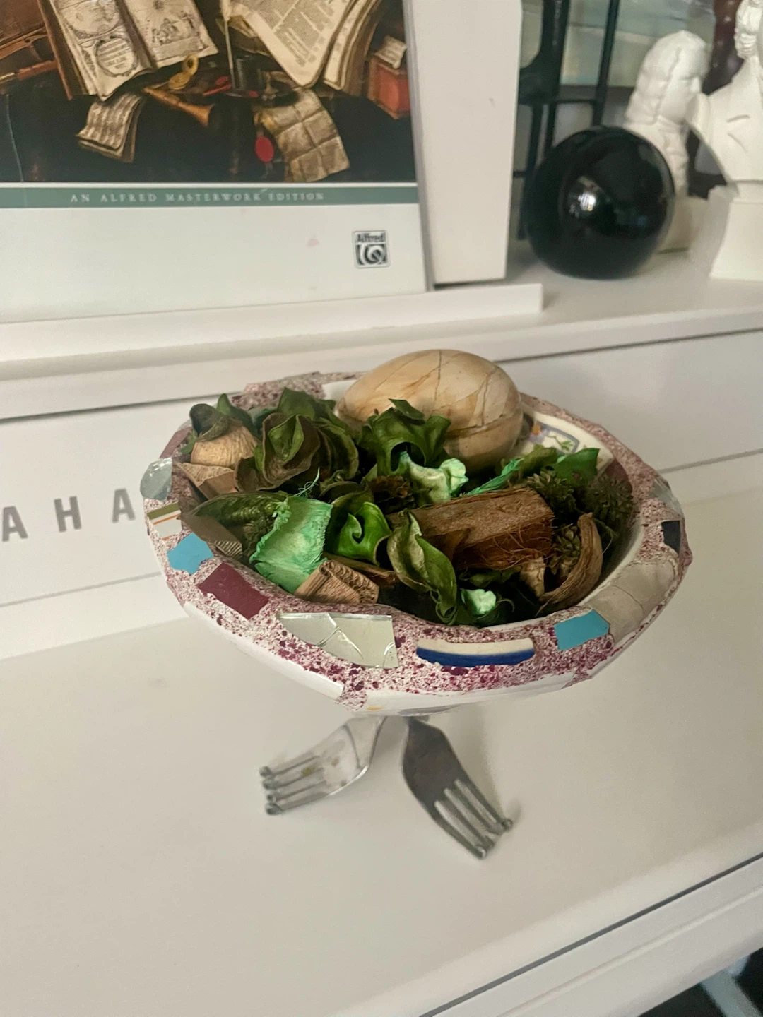 Unique Mosaic Pottery Tray - photo 3