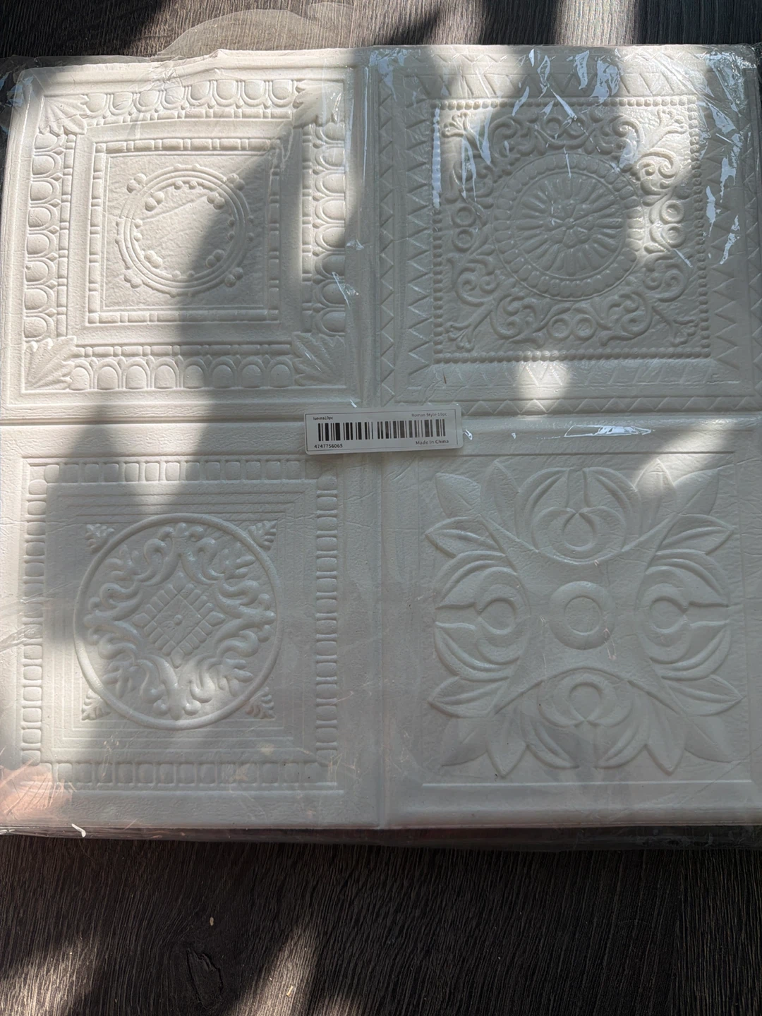 3D Faux Brick Foam Wall Panels - White