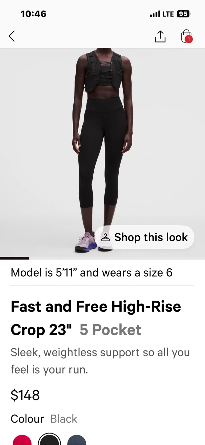 Lulu Lemon Capris Size 4