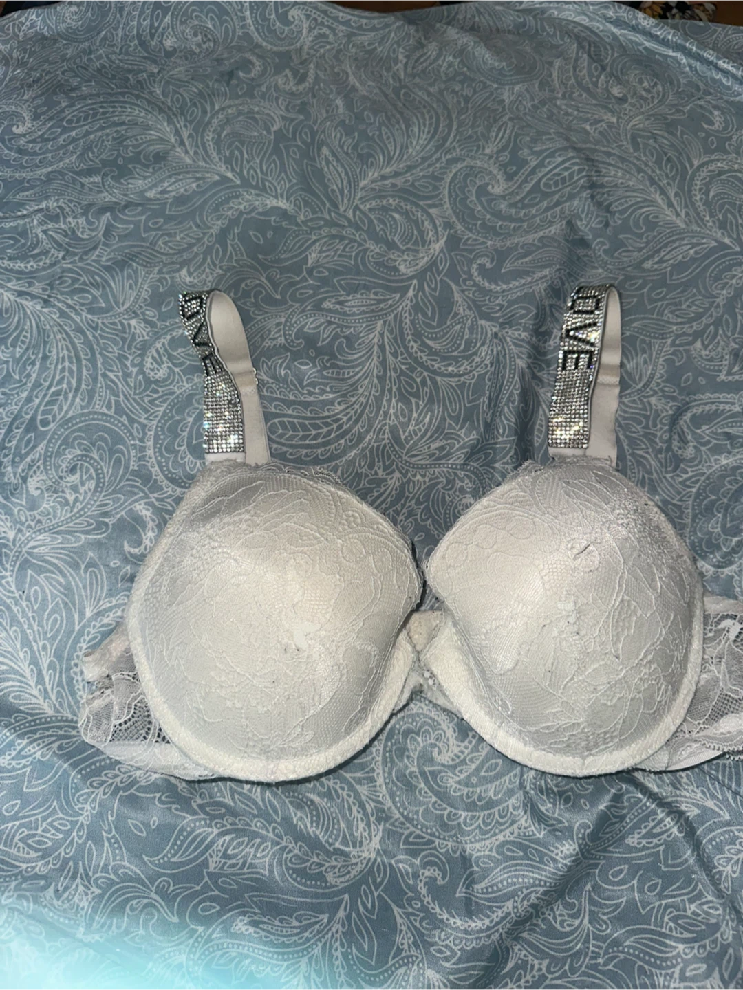 Victoria's Secret White Lace Push-Up Bra