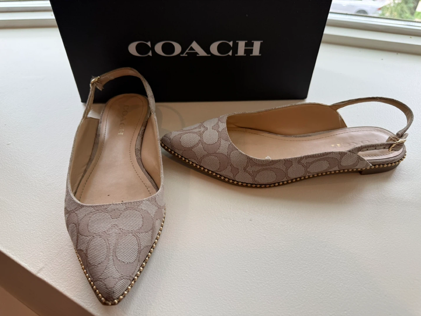 COACH Vae Jacquard Skimmer Flats