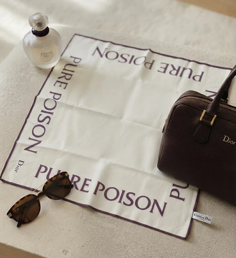 Vintage Christian Dior "Pure Poison"  – White & Purple