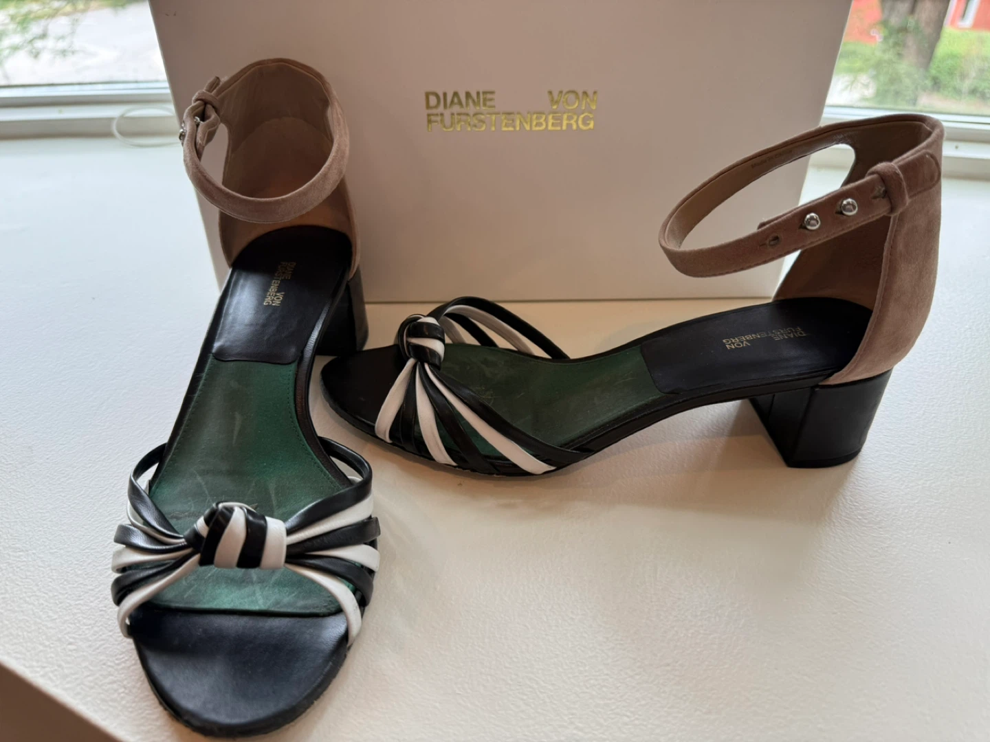 Diane von Furstenberg Fonseca Block Heel Sandals