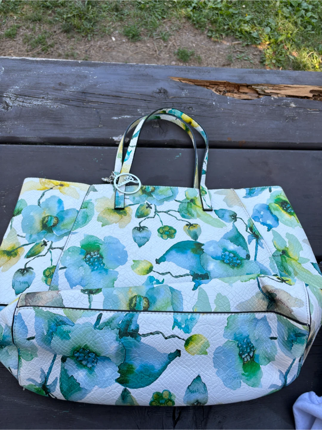 Guess watercolour Floral print Tote bag - photo 2