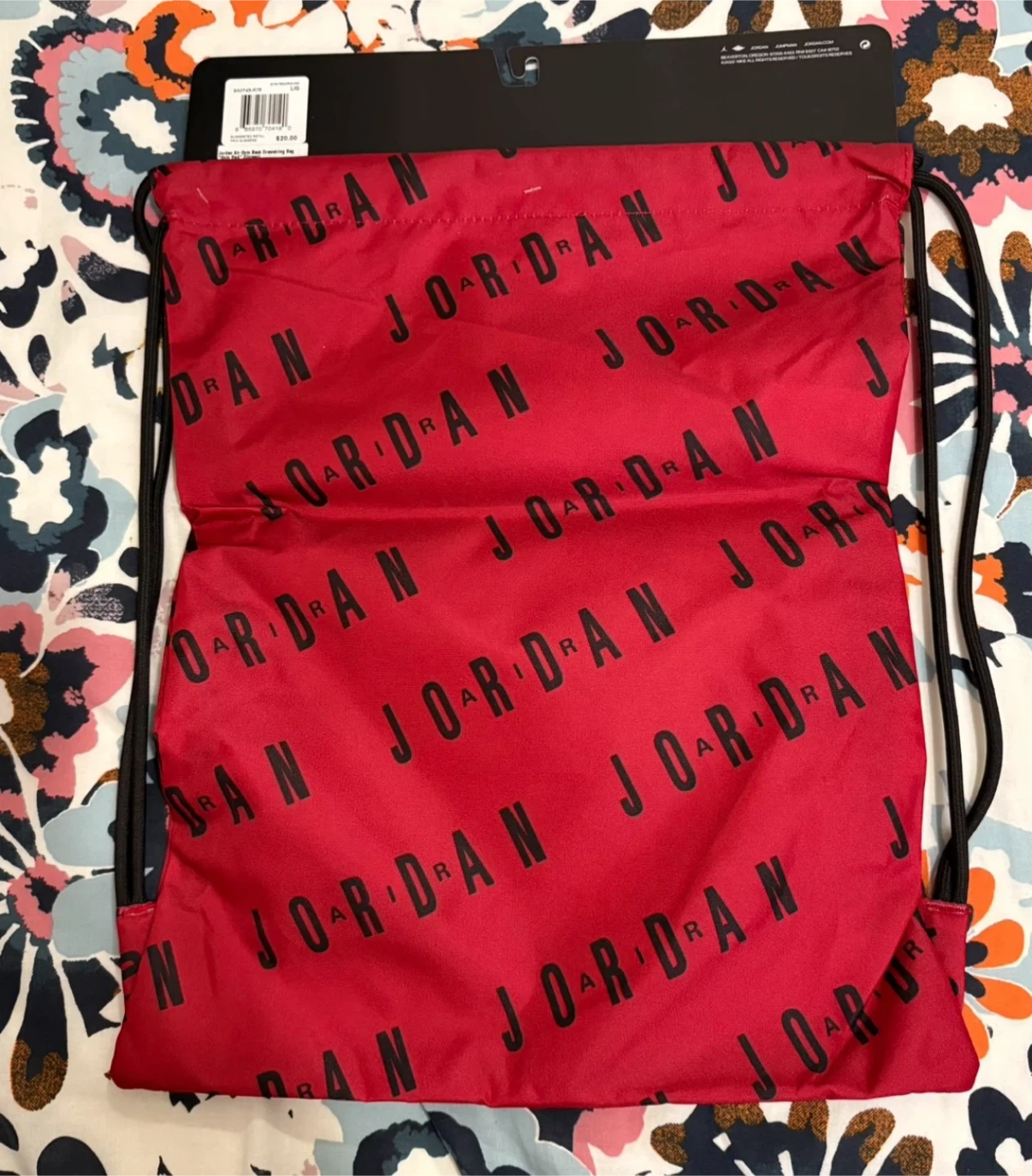 Jordan Air Gym Sack Drawstring Bag "Gym Red" - photo 2